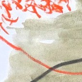 ohne titel, 2024, mischtechnik auf papier, 83,8x59,4 cm, copyright vg bildkunst + axel hptner